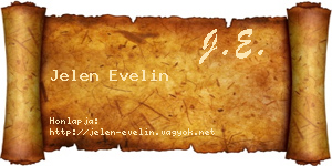 Jelen Evelin névjegykártya
